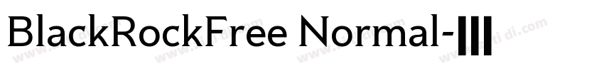 BlackRockFree Normal字体转换